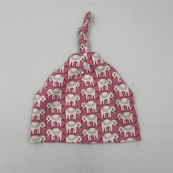 Roller Rabbit Pink Elephant Hathi Baby Girl Hat 0-3 Months Newborn NEW - Picture 2 of 3